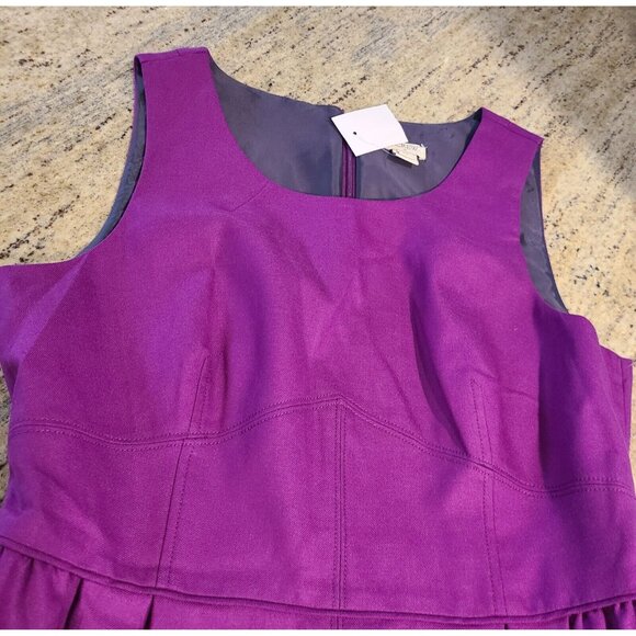 Lot of 2 J. Crew Size 10 Sleeveless Pleated Wool Blend Lined Dress 1 is New! - Picture 7 of 16